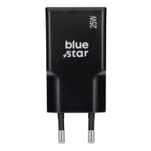 Phone charger Blue Star Slim GaN USB C + USB A QC4.0 PD 3A 25W TFK-SC-25WAC black
