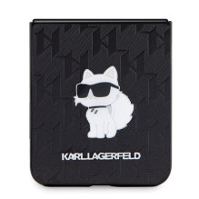 KARL LAGERFELD case for SAMSUNG Z Flip 5 KLHCZF5SAPCHNPK (Saffiano Mono Choupette PIN) black KARL LAGERFELD case for SAMSUNG Z Flip 5 KLHCZF5SAPCHNPK (Saffiano Mono Choupette PIN) black