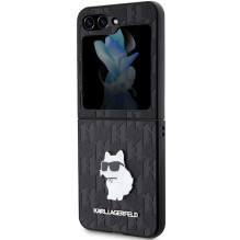 KARL LAGERFELD dėklas, skirtas SAMSUNG Z Flip 5 KLHCZF5SAPCHNPK (Saffiano Mono Choupette PIN), juodas KARL LAGERFELD dėklas, skirtas SAMSUNG Z Flip 5 KLHCZF5SAPCHNPK (Saffiano Mono Choupette PIN), juodas