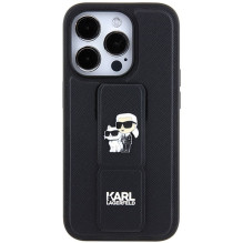 KARL LAGERFELD case for IPHONE 14 Pro KLHCP14LGSAKCPK (Gripstand Saffiano KC PIN) black KARL LAGERFELD case for IPHONE 14 Pro KLHCP14LGSAKCPK (Gripstand Saffiano KC PIN) black