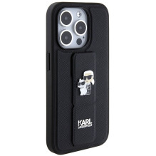 KARL LAGERFELD case for IPHONE 14 Pro KLHCP14LGSAKCPK (Gripstand Saffiano KC PIN) black KARL LAGERFELD case for IPHONE 14 Pro KLHCP14LGSAKCPK (Gripstand Saffiano KC PIN) black