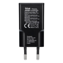 Telefono įkroviklis Blue Star Slim GaN 2 x USB C QC4.0 PD 3A 30W TFK-SC-30WCC juodas