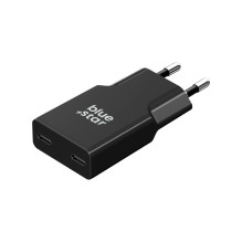 Telefono įkroviklis Blue Star Slim GaN 2 x USB C QC4.0 PD 3A 30W TFK-SC-30WCC juodas
