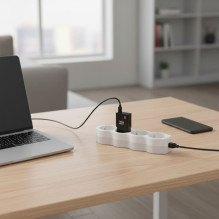 Phone charger Blue Star Slim GaN 2 x USB C QC4.0 PD 3A 30W TFK-SC-30WCC black Phone charger Blue Star Slim GaN 2 x USB C QC4.0 PD 3A 30W TFK-SC-30WCC black