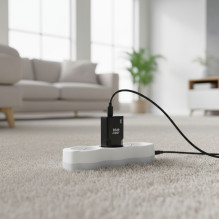 Telefono įkroviklis Blue Star Slim GaN 2 x USB C QC4.0 PD 3A 30W TFK-SC-30WCC juodas