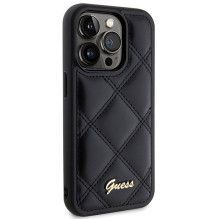 GUESS case for IPHONE 15 Pro Max GUHCP15XPSQSQSK (Quilted Metal Logo) black GUESS case for IPHONE 15 Pro Max GUHCP15XPSQSQSK (Quilted Metal Logo) black