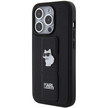 KARL LAGERFELD case for IPHONE 14 Pro Max KLHCP14XGSACHPK (Gripstand Saffiano choupette PIN) black KARL LAGERFELD case for IPHONE 14 Pro Max KLHCP14XGSACHPK (Gripstand Saffiano choupette PIN) black