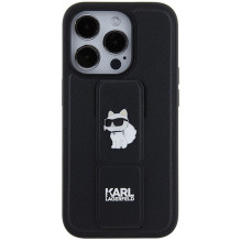 KARL LAGERFELD case for IPHONE 14 Pro Max KLHCP14XGSACHPK (Gripstand Saffiano choupette PIN) black KARL LAGERFELD case for IPHONE 14 Pro Max KLHCP14XGSACHPK (Gripstand Saffiano choupette PIN) black