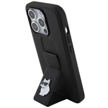 KARL LAGERFELD case for IPHONE 14 Pro Max KLHCP14XGSACHPK (Gripstand Saffiano choupette PIN) black KARL LAGERFELD case for IPHONE 14 Pro Max KLHCP14XGSACHPK (Gripstand Saffiano choupette PIN) black