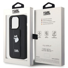 KARL LAGERFELD case for IPHONE 14 Pro Max KLHCP14XGSACHPK (Gripstand Saffiano choupette PIN) black KARL LAGERFELD case for IPHONE 14 Pro Max KLHCP14XGSACHPK (Gripstand Saffiano choupette PIN) black