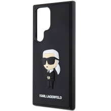KARL LAGERFELD case for SAMSUNG S24 Ultra KLHCS24L3DRKINK (3D RUBBER IKONIK NFT) black KARL LAGERFELD case for SAMSUNG S24 Ultra KLHCS24L3DRKINK (3D RUBBER IKONIK NFT) black