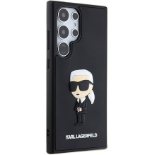 KARL LAGERFELD dėklas SAMSUNG S24 Ultra KLHCS24L3DRKINK (3D RUBBER IKONIK NFT) juodas KARL LAGERFELD dėklas SAMSUNG S24 Ultra KLHCS24L3DRKINK (3D RUBBER IKONIK NFT) juodas