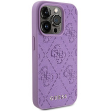 GUESS case for IPHONE 15 Pro Max GUHCP15XP4EPMU (Quilted 4G Classic) light purple GUESS case for IPHONE 15 Pro Max GUHCP15XP4EPMU (Quilted 4G Classic) light purple