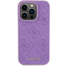 GUESS dėklas, skirtas IPHONE 15 Pro Max GUHCP15XP4EPMU (dygsniuotas 4G klasikinis), šviesiai violetinis GUESS dėklas, skirtas IPHONE 15 Pro Max GUHCP15XP4EPMU (dygsniuotas 4G klasikinis), šviesiai violetinis