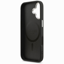 GUESS case for IPHONE 17 compatible with MagSafe GUHMP17SPSDTSCMK (PU W / Triangle Logo) black