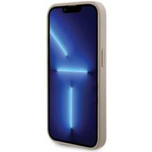 GUESS dėklas, skirtas IPHONE 15 Pro GUHCP15LPS4DGPD (straso metalo logotipas), auksinis