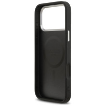GUESS case for IPHONE 17 Pro compatible with MagSafe GUHMP17LPSDTSCMK (PU W / Triangle Logo) black