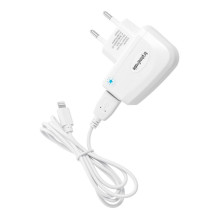 Phone charger Blue Star Lite USB A 1A 5W + cable USB A to Lightning TFK-TC-1095B white