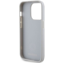 GUESS case for IPHONE 15 Pro GUHCP15LPS4DGPS (Strass Metal Logo) silver
