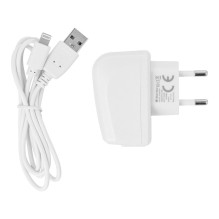 Phone charger Blue Star Lite USB A 1A 5W + cable USB A to Lightning TFK-TC-1095B white
