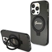 Originalus GUESS GUHMP15XHRSGSK dėklas iPhone 15 Pro Max telefonui (suderinamas su „Magsafe“ / blizgančiu logotipu / žie Originalus GUESS GUHMP15XHRSGSK dėklas iPhone 15 Pro Max telefonui (suderinamas su „Magsafe“ / blizgančiu logotipu / žie