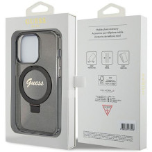 Originalus GUESS GUHMP15XHRSGSK dėklas iPhone 15 Pro Max telefonui (suderinamas su „Magsafe“ / blizgančiu logotipu / žie Originalus GUESS GUHMP15XHRSGSK dėklas iPhone 15 Pro Max telefonui (suderinamas su „Magsafe“ / blizgančiu logotipu / žie