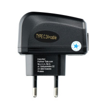 Phone charger Blue Star Lite USB A 2A 10W + cable USB A to USB C TFK-TC-1095B black Phone charger Blue Star Lite USB A 2A 10W + cable USB A to USB C TFK-TC-1095B black