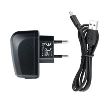 Telefono įkroviklis Blue Star Lite USB A 2A 10W + laidas USB A į USB C TFK-TC-1095B juodas Telefono įkroviklis Blue Star Lite USB A 2A 10W + laidas USB A į USB C TFK-TC-1095B juodas
