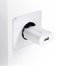 Phone charger Forcell F-Energy USB A QC3.0 2,4A 18W TFK-TC-1099 white Phone charger Forcell F-Energy USB A QC3.0 2,4A 18W TFK-TC-1099 white