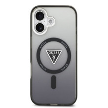 GUESS case for IPHONE 17 compatible with MagSafe GUHMP17SHGTMLCGK (IML Gradient W / Triangle Logo) black