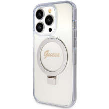 GUESS dėklas, skirtas IPHONE 15 Pro, suderinamas su „MagSafe GUHMP15LHRSGSD“ (blizgantis Script Logo Ring stovas), skaid GUESS dėklas, skirtas IPHONE 15 Pro, suderinamas su „MagSafe GUHMP15LHRSGSD“ (blizgantis Script Logo Ring stovas), skaid