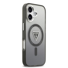 GUESS case for IPHONE 17 compatible with MagSafe GUHMP17SHGTMLCGK (IML Gradient W / Triangle Logo) black