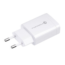 Telefono įkroviklis Forcell F-Energy USB A QC3.0 2,4A 18W TFK-TC-1099 baltas Telefono įkroviklis Forcell F-Energy USB A QC3.0 2,4A 18W TFK-TC-1099 baltas