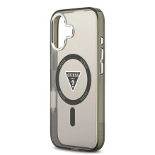GUESS case for IPHONE 17 compatible with MagSafe GUHMP17SHGTMLCGK (IML Gradient W / Triangle Logo) black