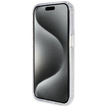 GUESS dėklas, skirtas IPHONE 15 Pro, suderinamas su „MagSafe GUHMP15LHRSGSD“ (blizgantis Script Logo Ring stovas), skaid GUESS dėklas, skirtas IPHONE 15 Pro, suderinamas su „MagSafe GUHMP15LHRSGSD“ (blizgantis Script Logo Ring stovas), skaid