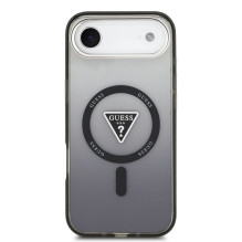 GUESS case for IPHONE 17 Air compatible with MagSafe GUHMP17MHGTMLCGK (IML Gradient W / Triangle Logo) black
