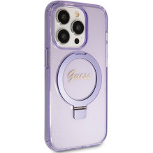 Originalus GUESS GUHMP15XHRSGSU dėklas iPhone 15 Pro Max telefonui (suderinamas su „Magsafe“ / blizgančiu logotipu / žie Originalus GUESS GUHMP15XHRSGSU dėklas iPhone 15 Pro Max telefonui (suderinamas su „Magsafe“ / blizgančiu logotipu / žie