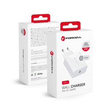 Telefono įkroviklis Forcell F-Energy USB C QC4.0 PD 3A 45W TFK-TC-45WPD baltas Telefono įkroviklis Forcell F-Energy USB C QC4.0 PD 3A 45W TFK-TC-45WPD baltas