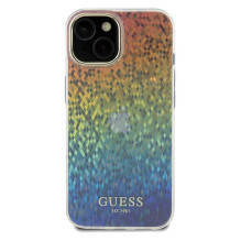 GUESS dėklas IPHONE 14 GUHCP14SHDECMI (IML Faceted Mirror / disco iridescent) daugiaspalvis GUESS dėklas IPHONE 14 GUHCP14SHDECMI (IML Faceted Mirror / disco iridescent) daugiaspalvis