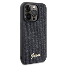 GUESS case for IPHONE 14 Pro GUHCP14LPMSDGSK (Disco Metal Script) black