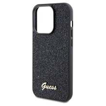 GUESS case for IPHONE 14 Pro GUHCP14LPMSDGSK (Disco Metal Script) black