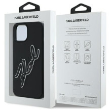 KARL LAGERFELD dėklas, skirtas IPHONE 15 KLHCP15S3DRKSDLK (3D Rubber Signature), juodas KARL LAGERFELD dėklas, skirtas IPHONE 15 KLHCP15S3DRKSDLK (3D Rubber Signature), juodas