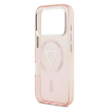 GUESS case for IPHONE 17 Pro compatible with MagSafe GUHMP17LHGTMLCGP (IML Gradient W / Triangle Logo) pink GUESS case for IPHONE 17 Pro compatible with MagSafe GUHMP17LHGTMLCGP (IML Gradient W / Triangle Logo) pink