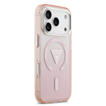 GUESS case for IPHONE 17 Pro compatible with MagSafe GUHMP17LHGTMLCGP (IML Gradient W / Triangle Logo) pink GUESS case for IPHONE 17 Pro compatible with MagSafe GUHMP17LHGTMLCGP (IML Gradient W / Triangle Logo) pink