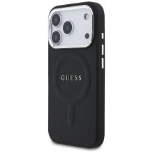 GUESS case for IPHONE 17 Pro compatible with MagSafe GUHMP17LPSAREGSK (PU W / Classic Logo) black