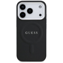 GUESS case for IPHONE 17 Pro compatible with MagSafe GUHMP17LPSAREGSK (PU W / Classic Logo) black