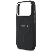 GUESS case for IPHONE 17 Pro compatible with MagSafe GUHMP17LPSAREGSK (PU W / Classic Logo) black