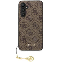 GUESS dėklas, skirtas SAMSUNG S23 FE GUHCS23FEGF4GBR (4G Charm), rudas GUESS dėklas, skirtas SAMSUNG S23 FE GUHCS23FEGF4GBR (4G Charm), rudas