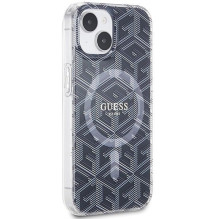 GUESS dėklas, skirtas IPHONE 15 Plus, suderinamas su MagSafe GUHMP15MHGCUSTGK (IML GCUBE), juodas GUESS dėklas, skirtas IPHONE 15 Plus, suderinamas su MagSafe GUHMP15MHGCUSTGK (IML GCUBE), juodas