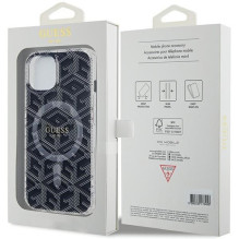 GUESS case for IPHONE 15 Plus compatible with MagSafe GUHMP15MHGCUSTGK (IML GCUBE) black GUESS case for IPHONE 15 Plus compatible with MagSafe GUHMP15MHGCUSTGK (IML GCUBE) black